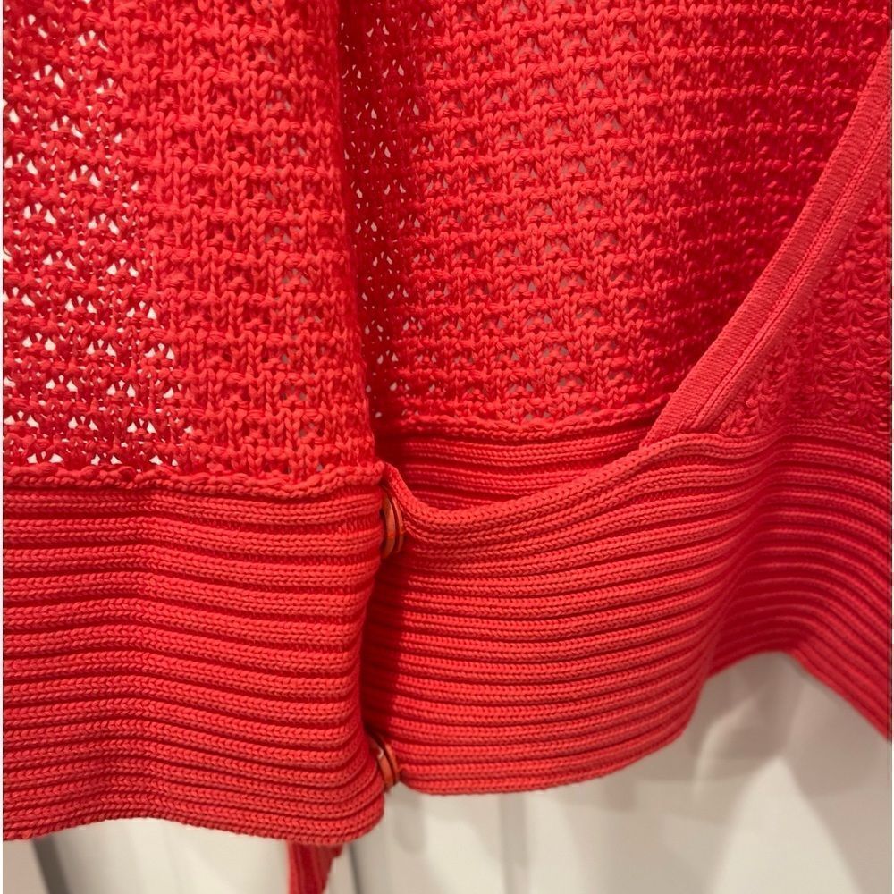 Cache Side Bucket Open Wrap Knit Cardigan.Size S - Picture 9 of 16